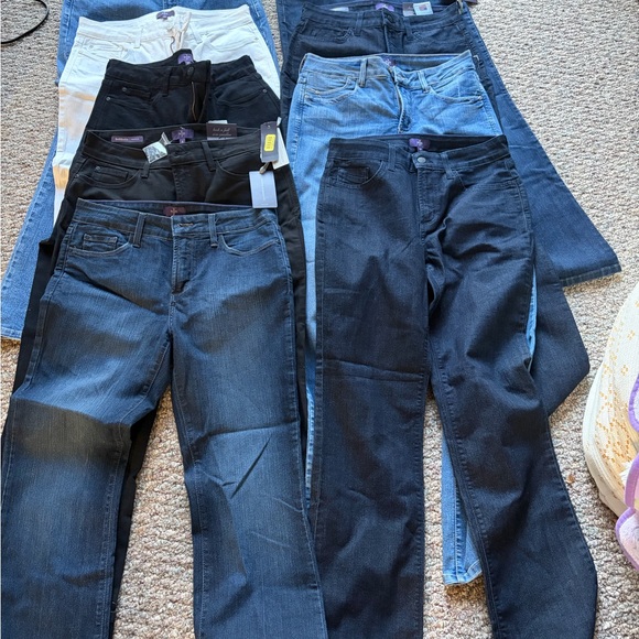 NYDJ Women's Classic Denim Jeans LOT OF 9